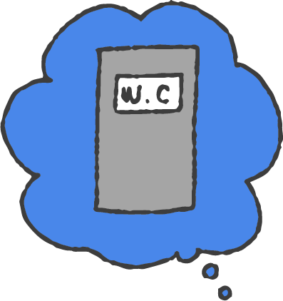 おしっこトラブルについてのイラスト
